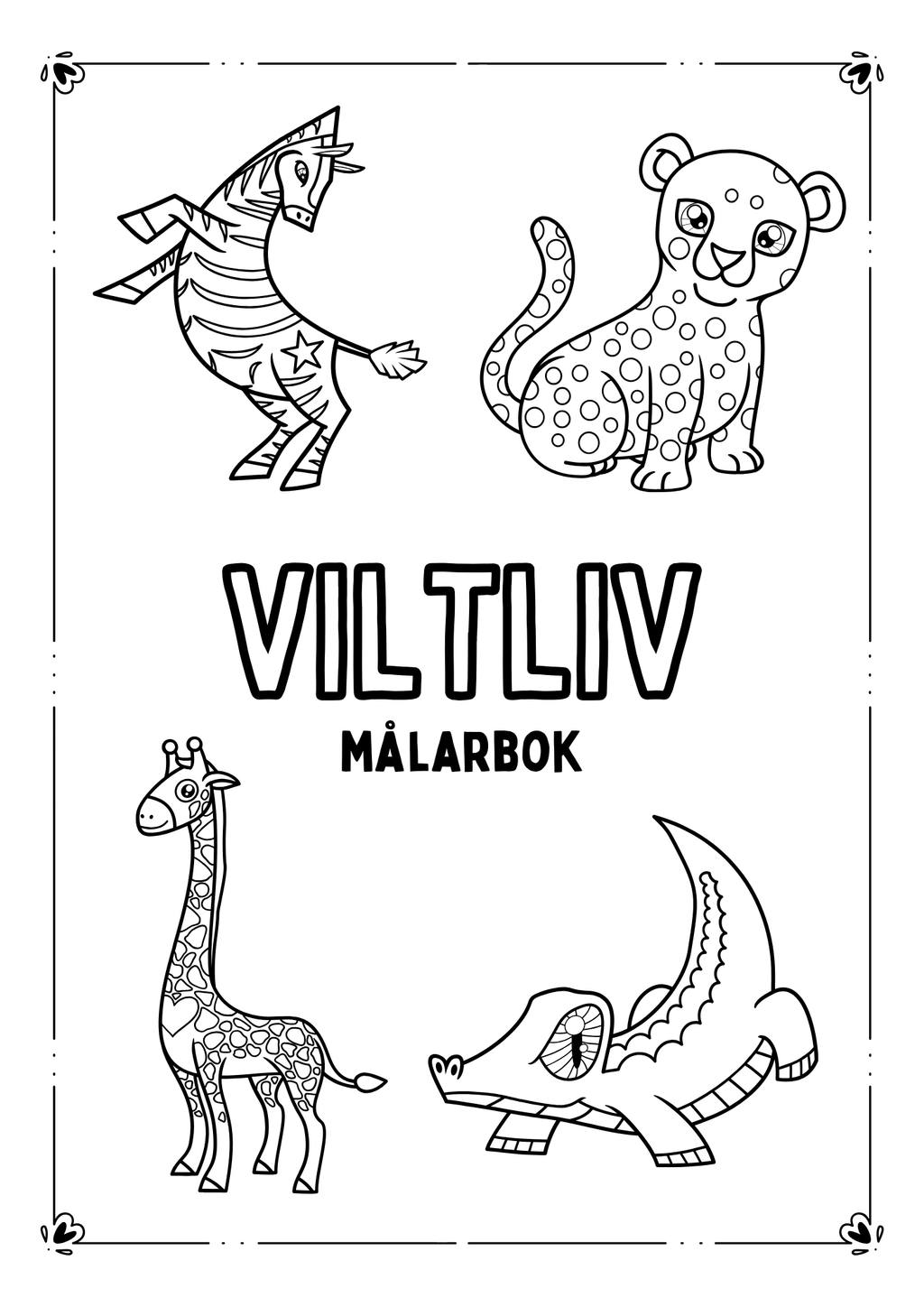 Viltliv - Målarbok
