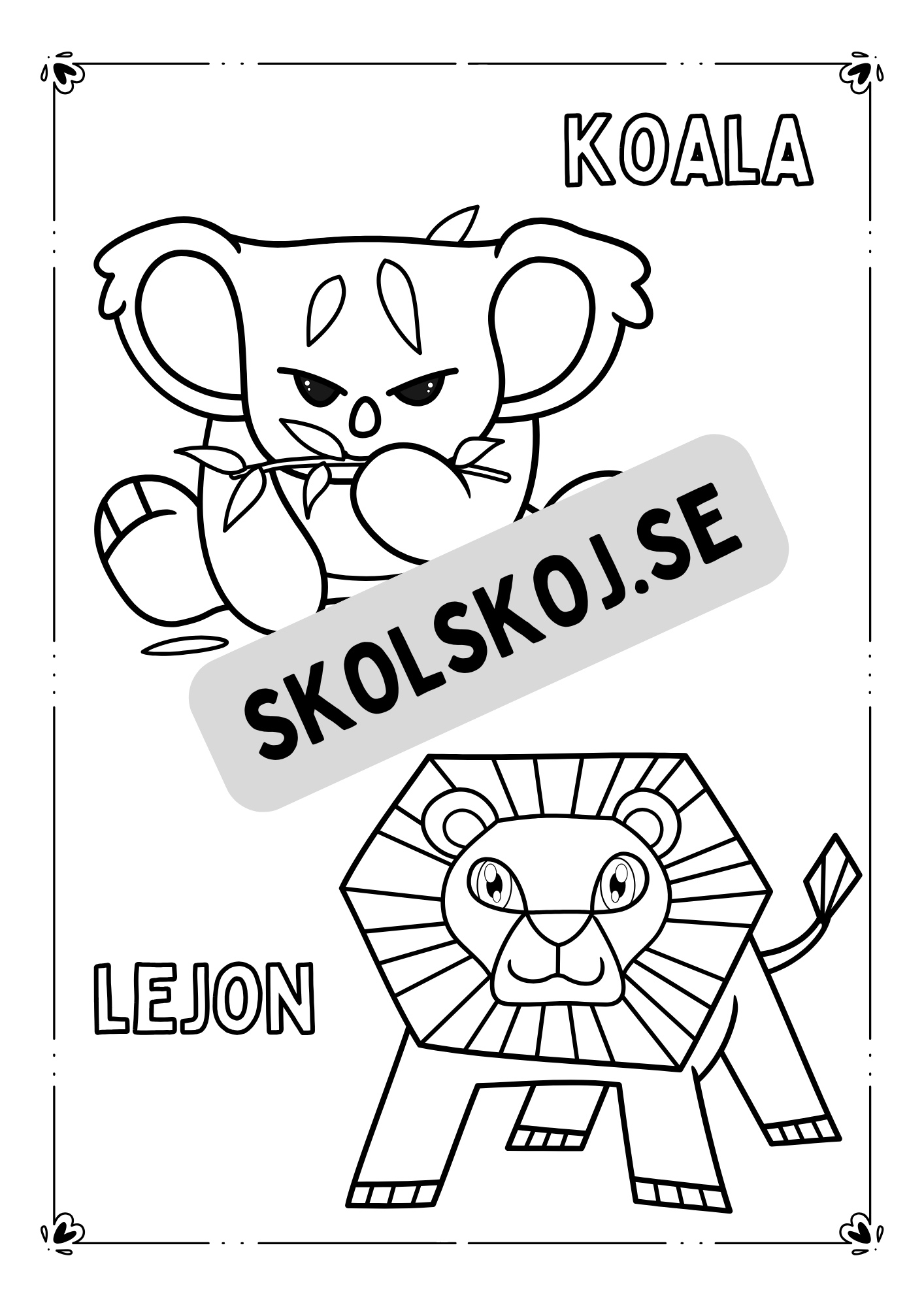 Viltliv - Målarbok