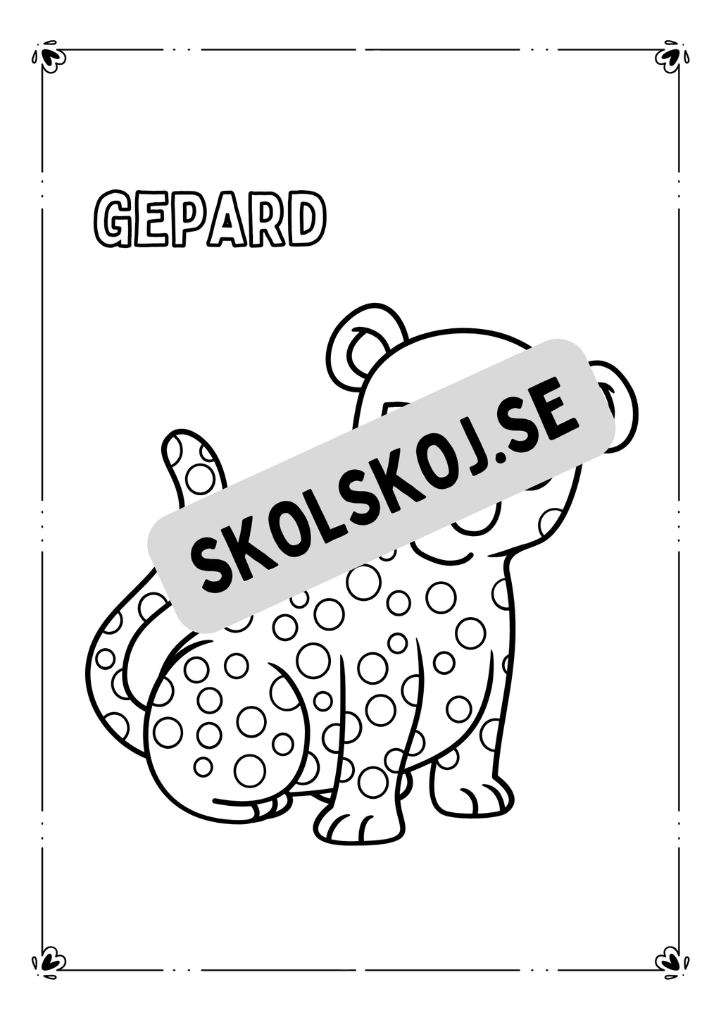 Viltliv - Målarbok