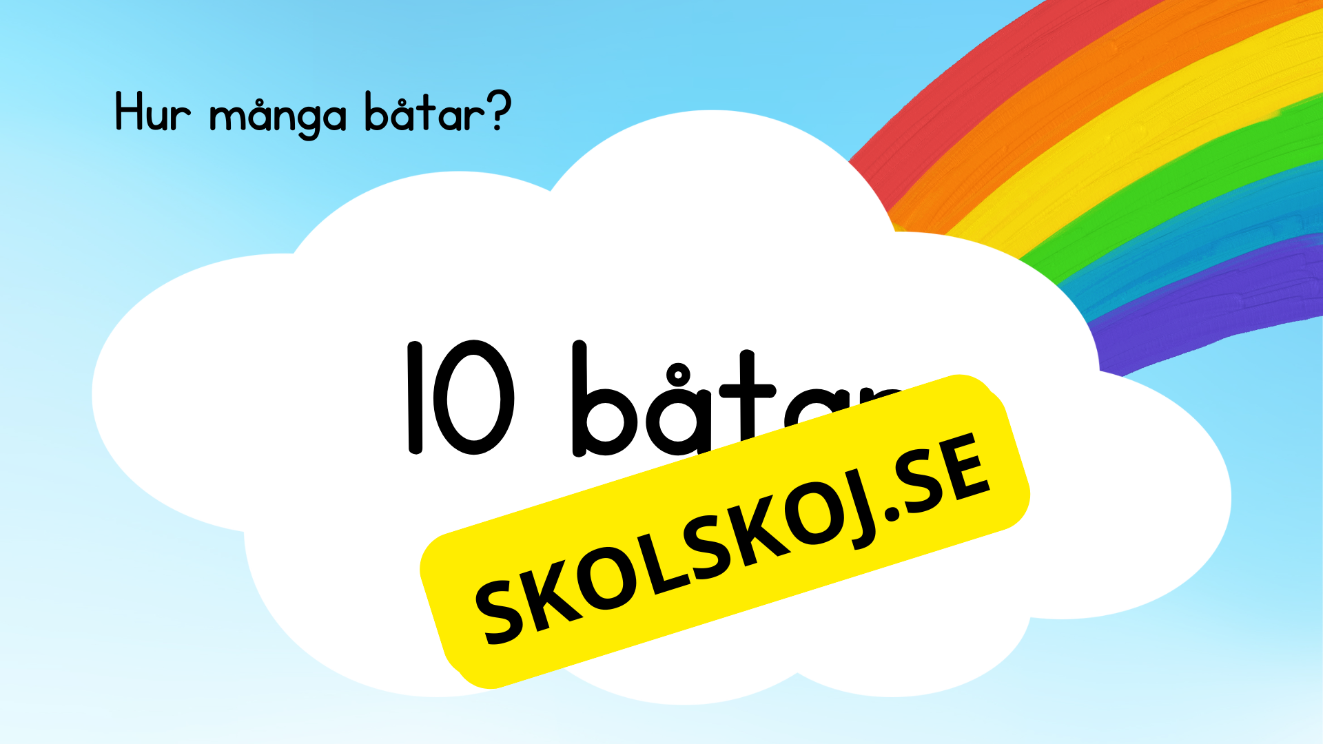 Vi räknar 1 - 10