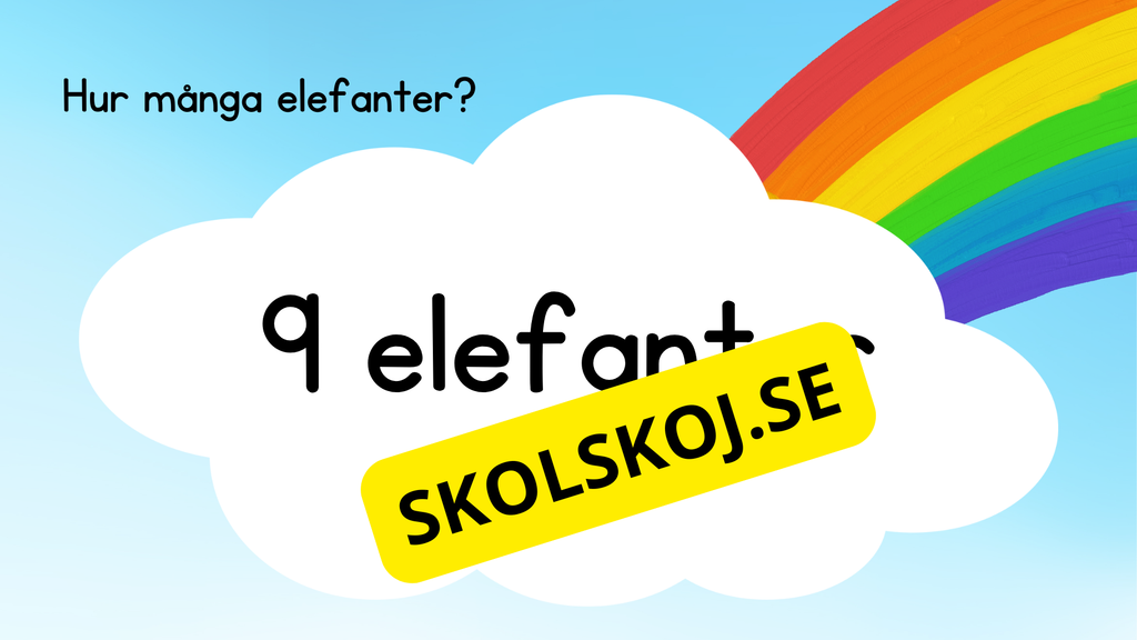 Vi räknar 1 - 10