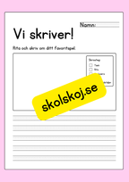 Vi skriver!