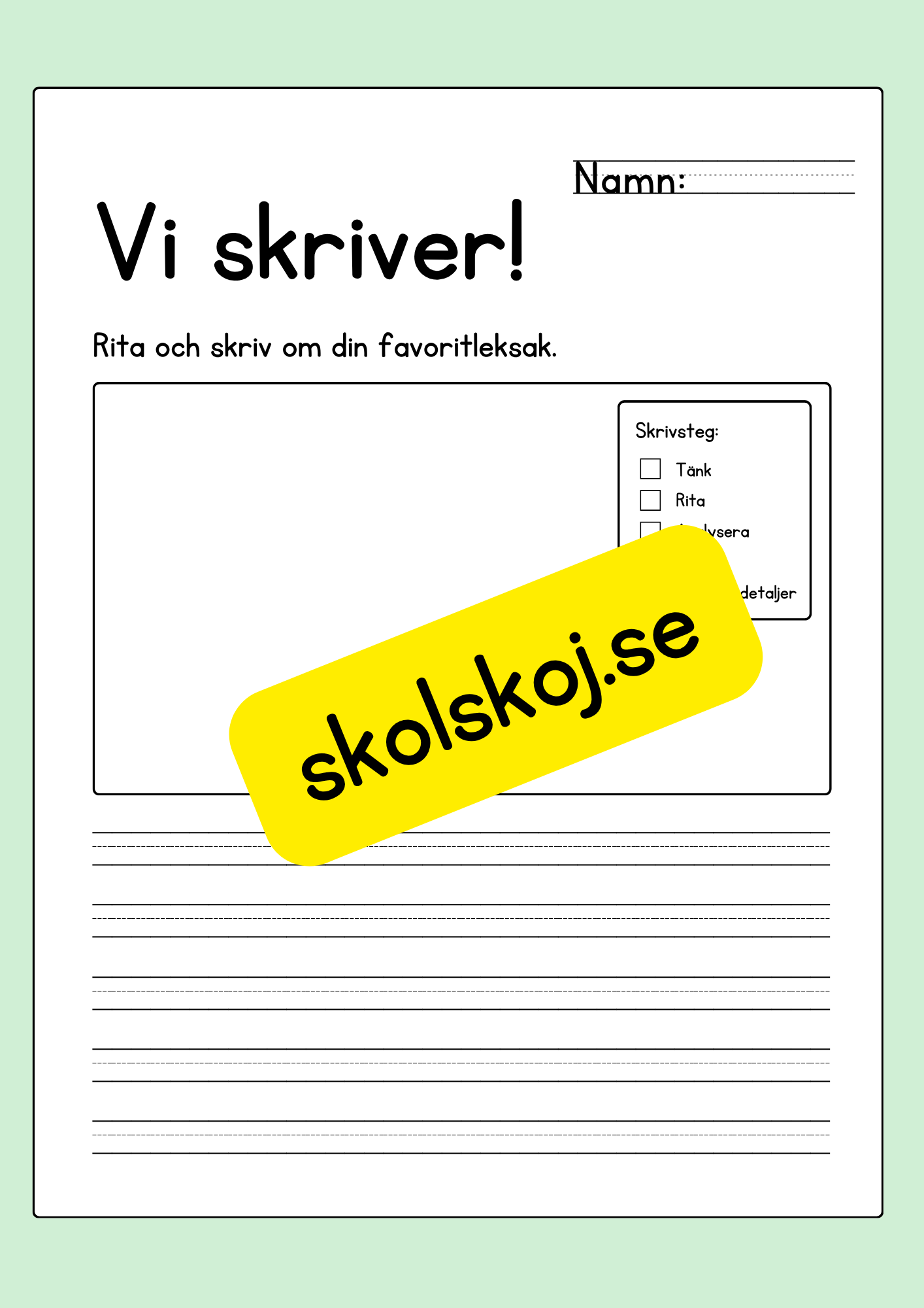 Vi skriver!