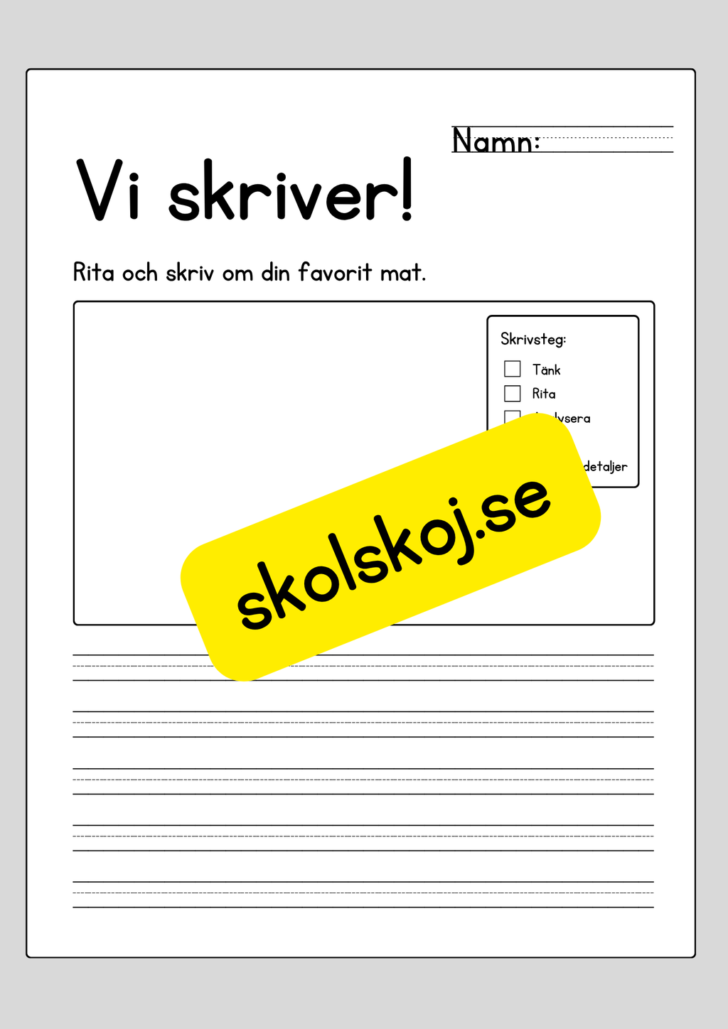 Vi skriver!