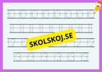 Vi skriver alfabetet, siffror och tal