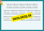 Vi skriver alfabetet, siffror och tal