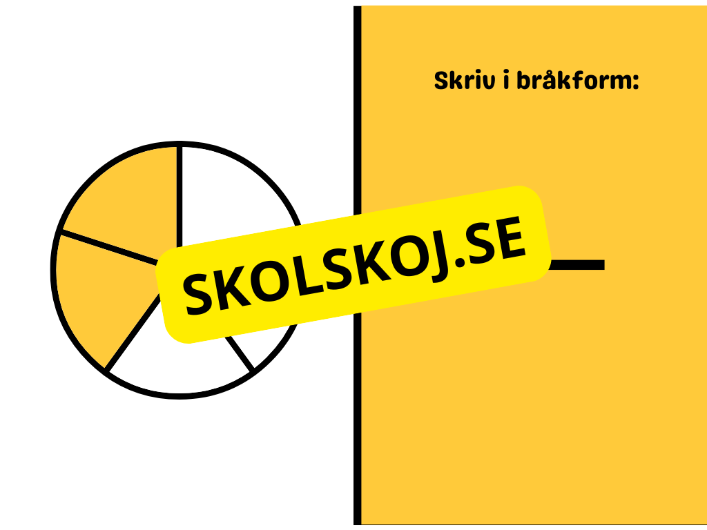 Vi tränar på bråk
