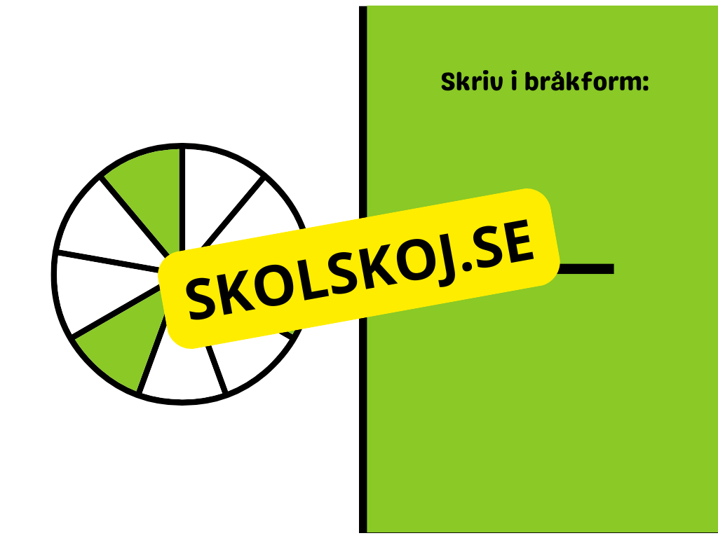 Vi tränar på bråk