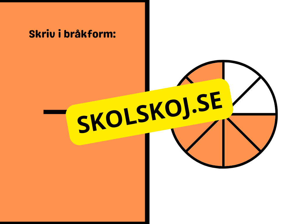 Vi tränar på bråk