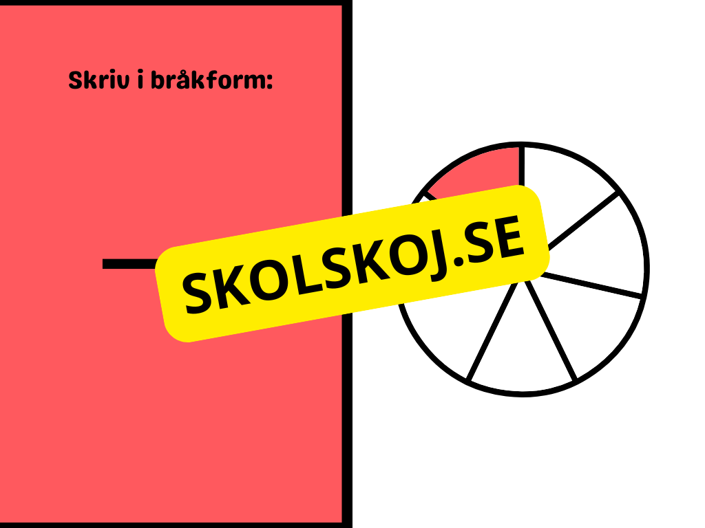 Vi tränar på bråk