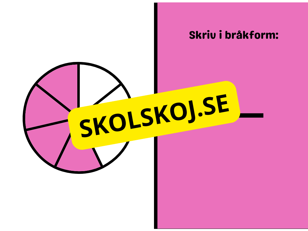 Vi tränar på bråk