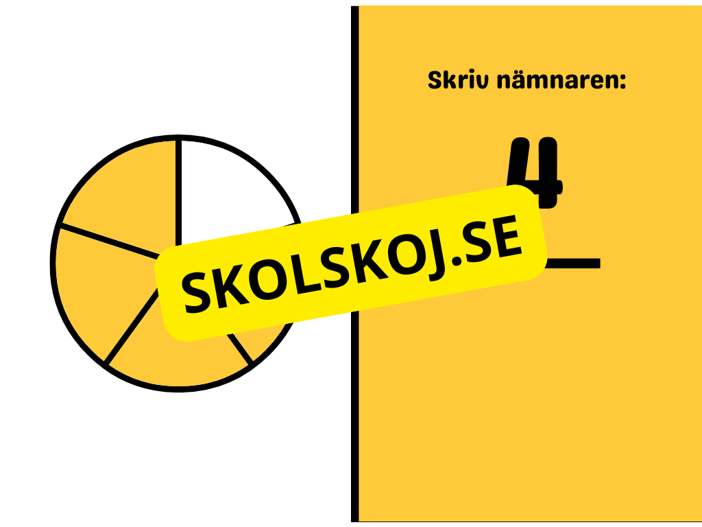Vi tränar på bråk
