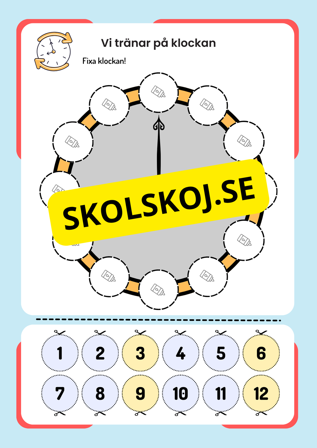 Vi tränar på klockan