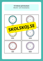 Vi tränar på klockan