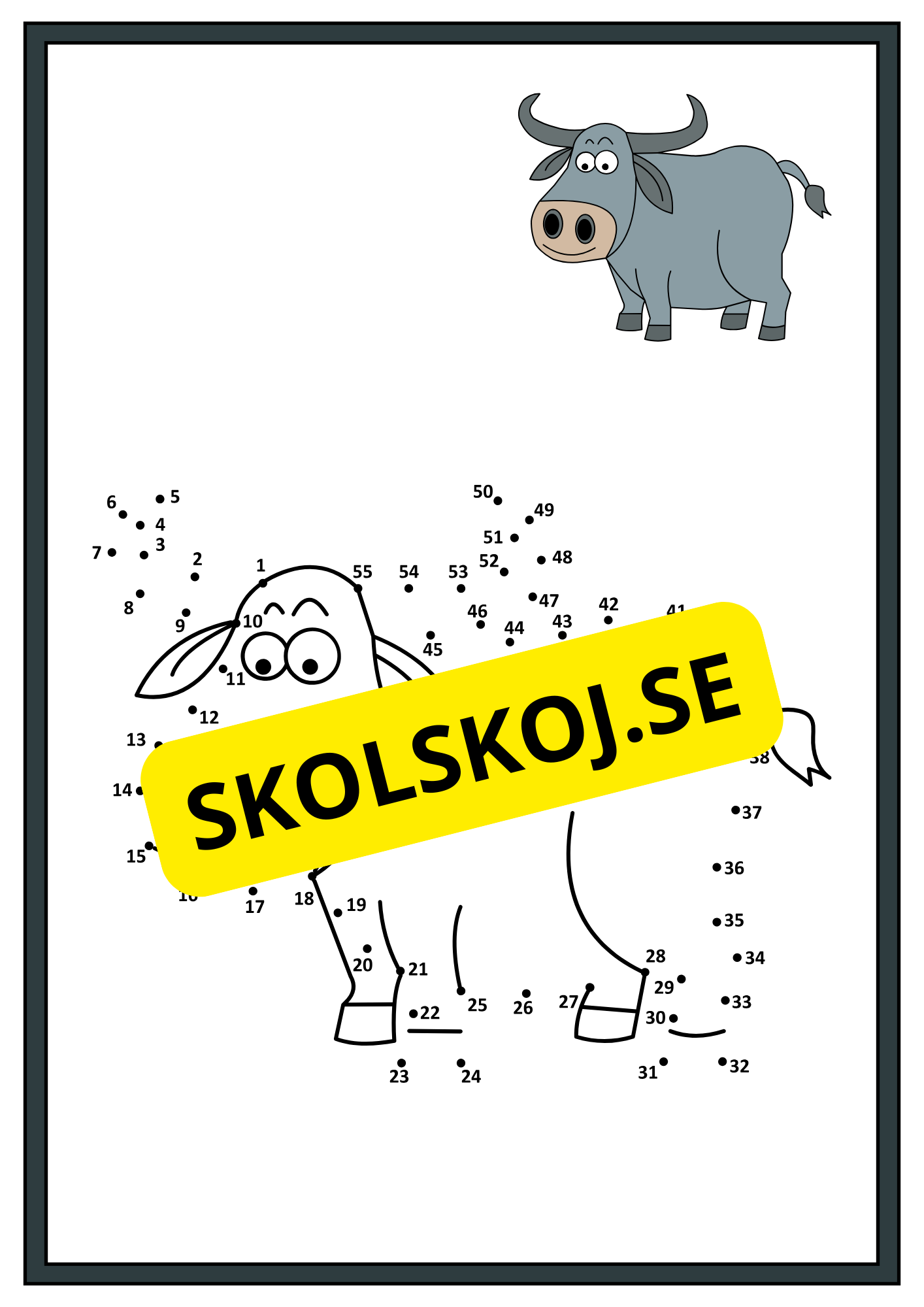 Prick till prick tema djur
