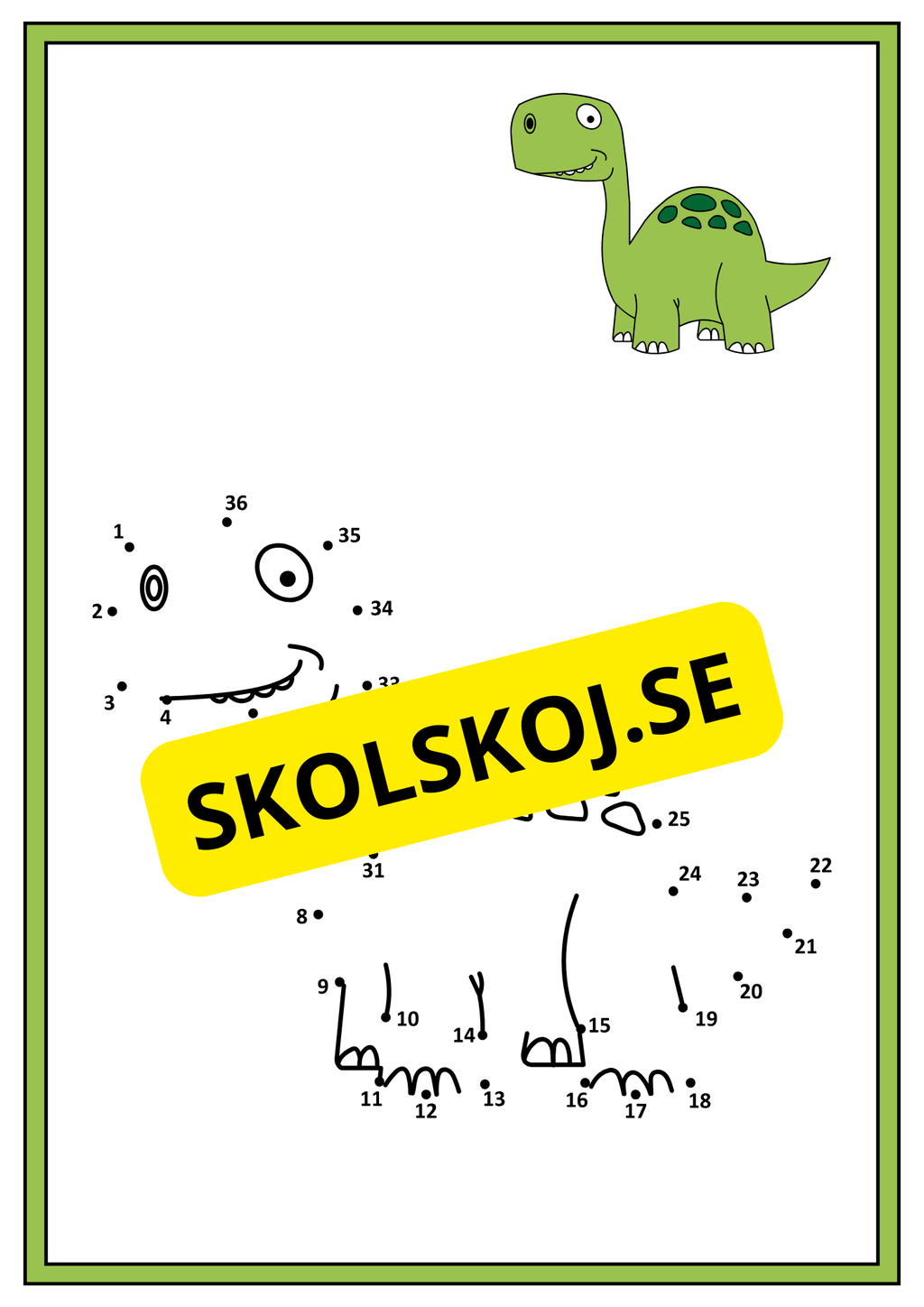 Prick till prick tema djur