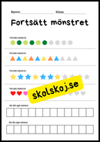 Fortsätt mönstret - Häfte