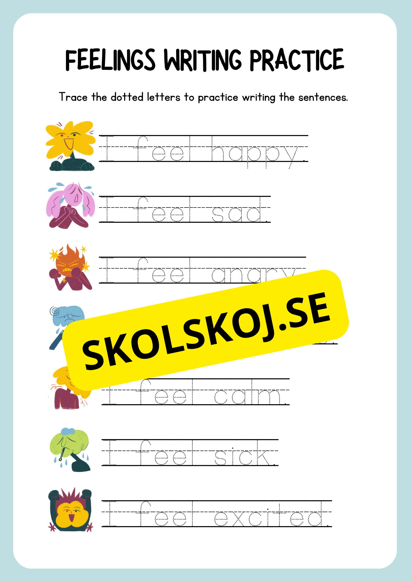 Writing practice - Grade 1