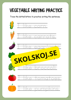 Writing practice - Grade 1