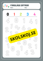 Spåra siffror 0 - 10