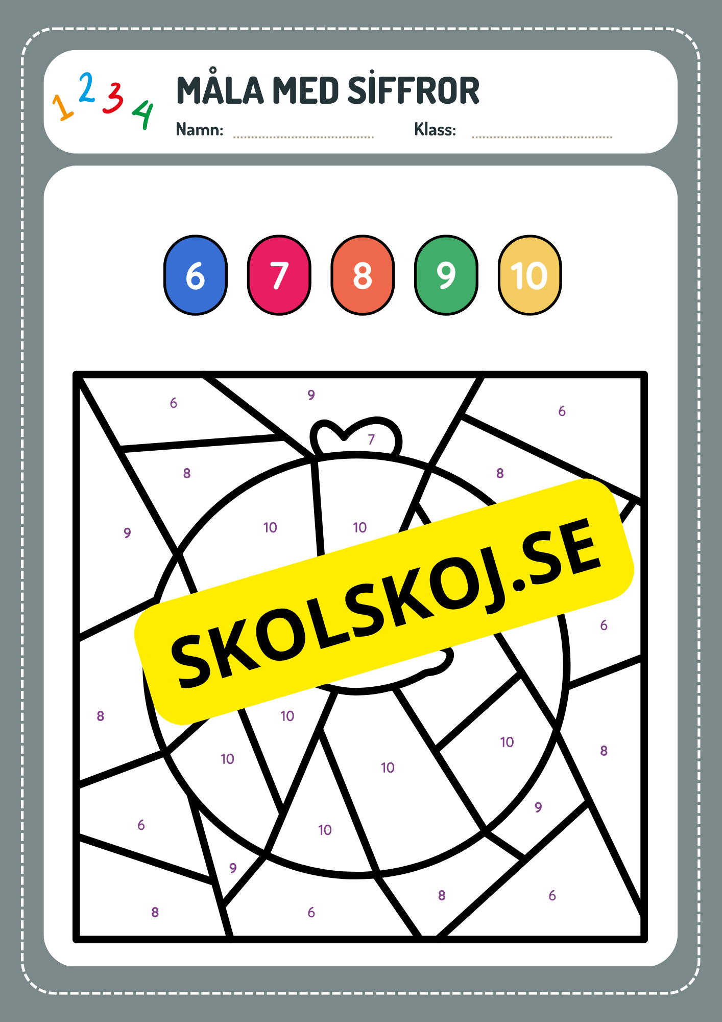 Spåra siffror 0 - 10