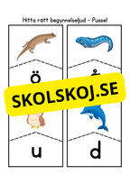 Hitta rätt begynnelseljud - Pussel
