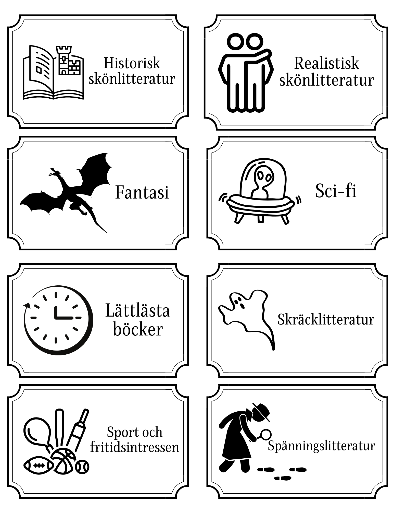 Biblioteksetiketter