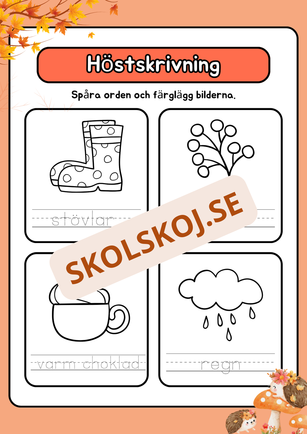 Höstskrivning - Häfte