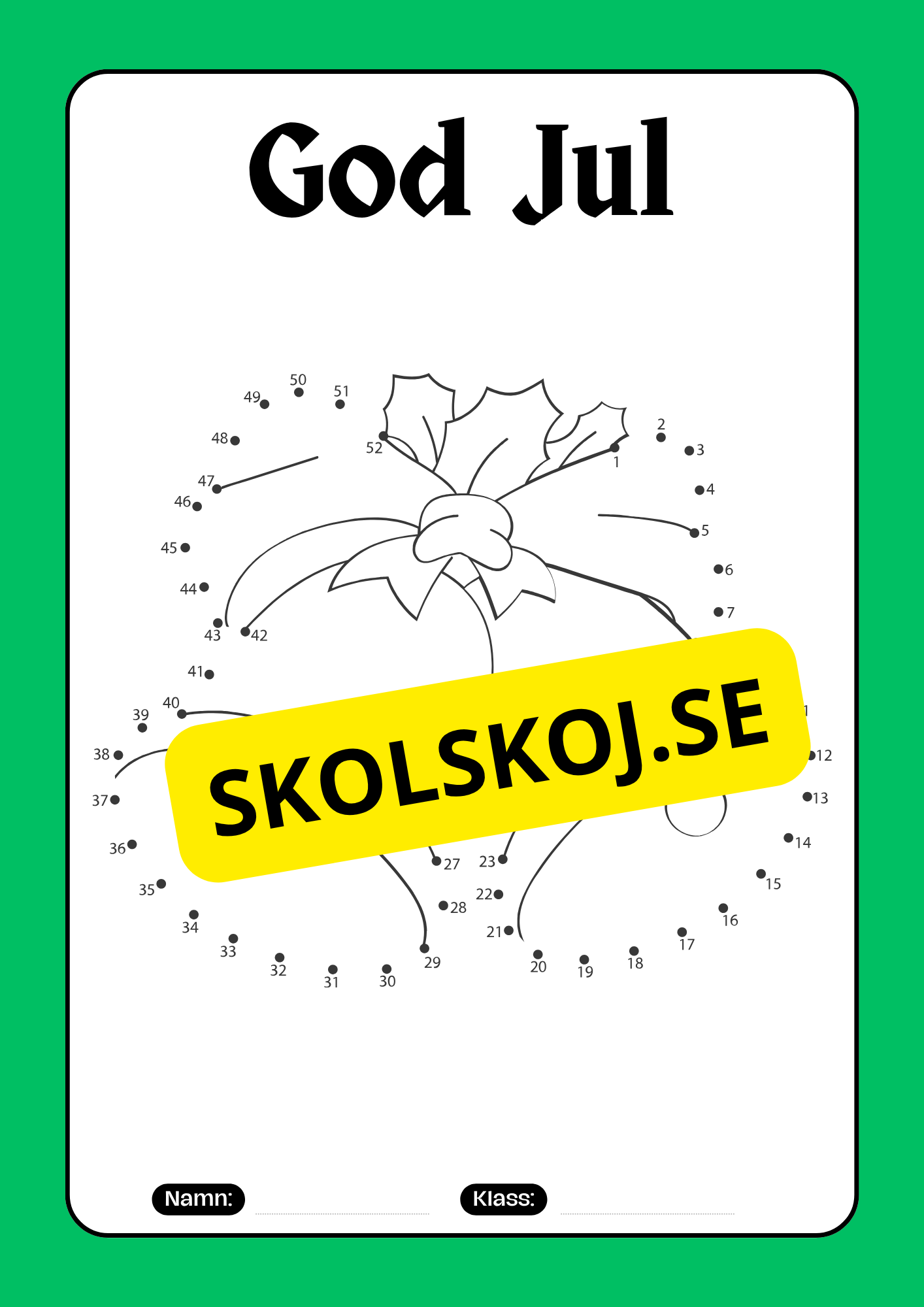 Prick till prick - Tema jul