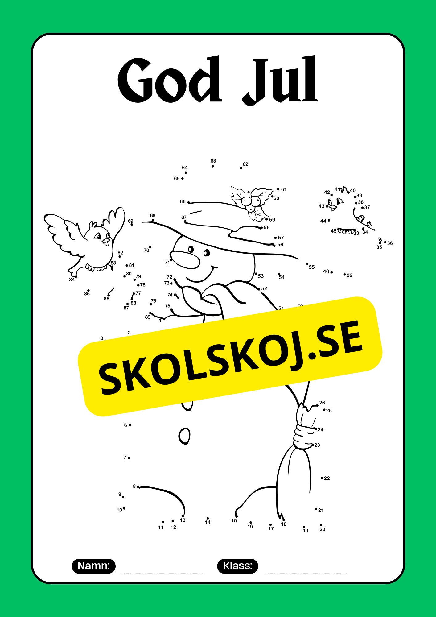 Prick till prick - Tema jul