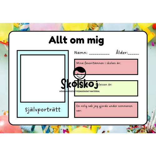 Allt om mig - Om mig