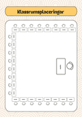 Powerpoint - Klassrumsplaceringar - Redigerbara