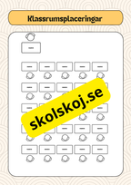 Powerpoint - Klassrumsplaceringar - Redigerbara