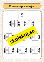 Powerpoint - Klassrumsplaceringar - Redigerbara