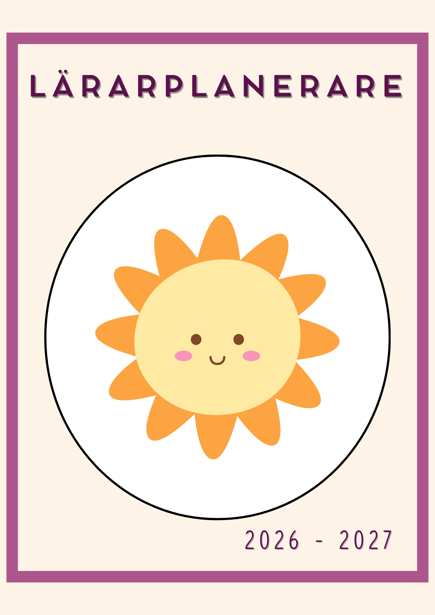 Lärarplanerare 2026 - 2027 (redigerbar Powerpoint)
