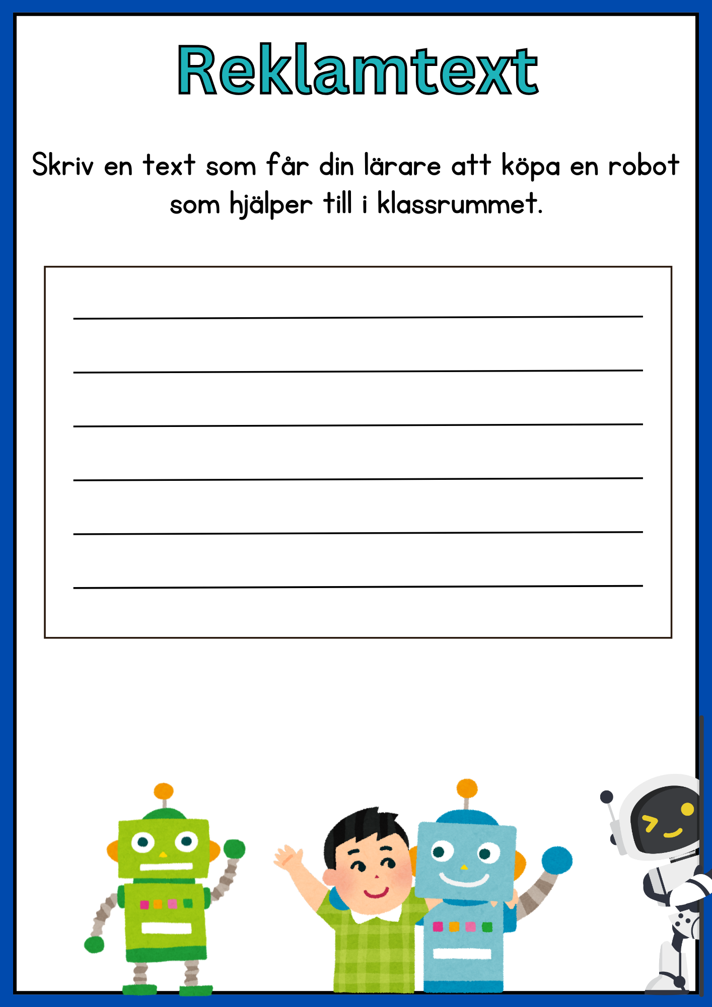 Reklamtext - Årskurs 2 - 3