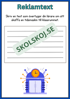 Reklamtext - Årskurs 2 - 3