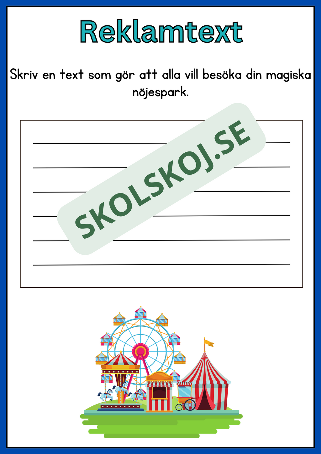 Reklamtext - Årskurs 2 - 3