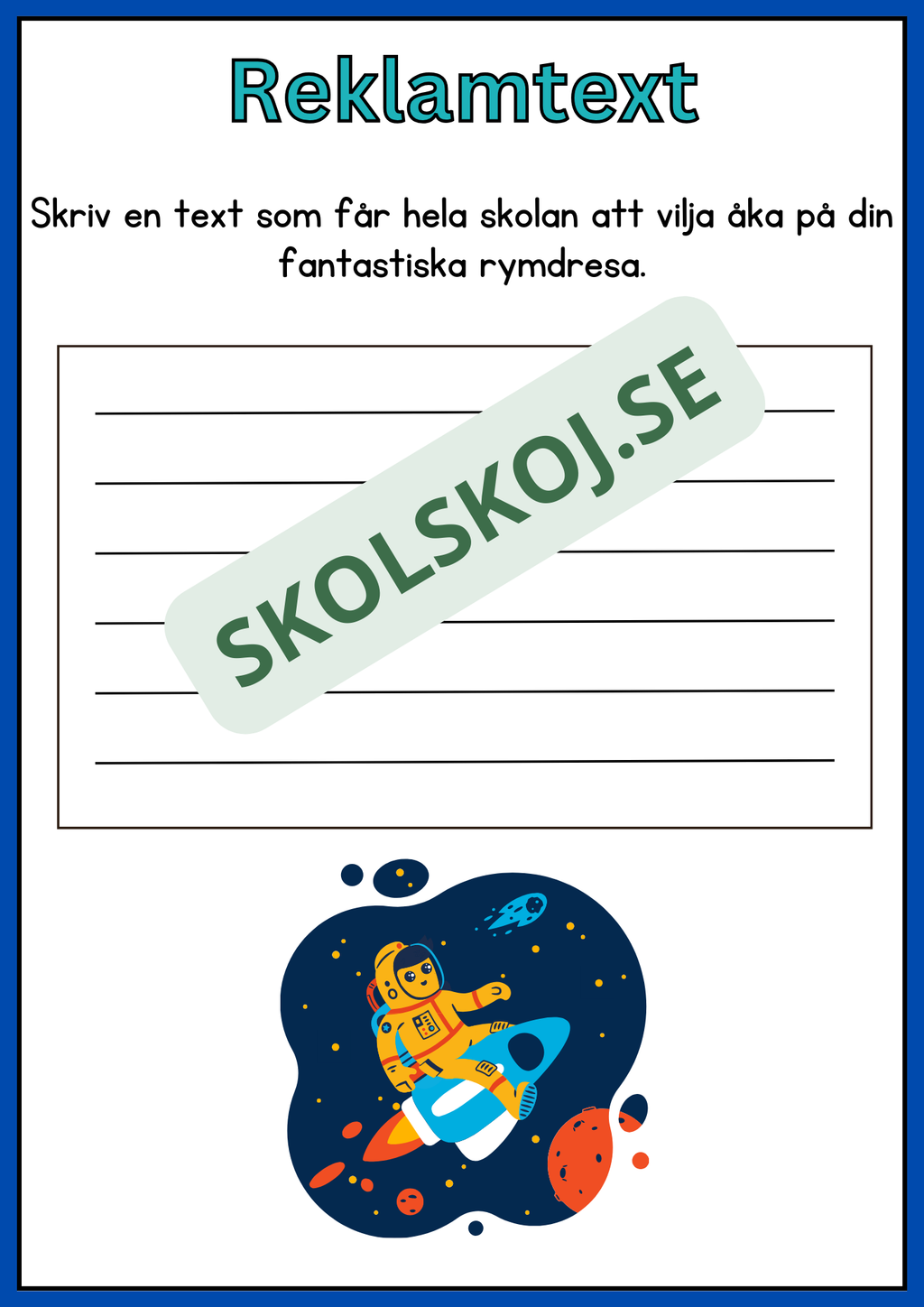 Reklamtext - Årskurs 2 - 3