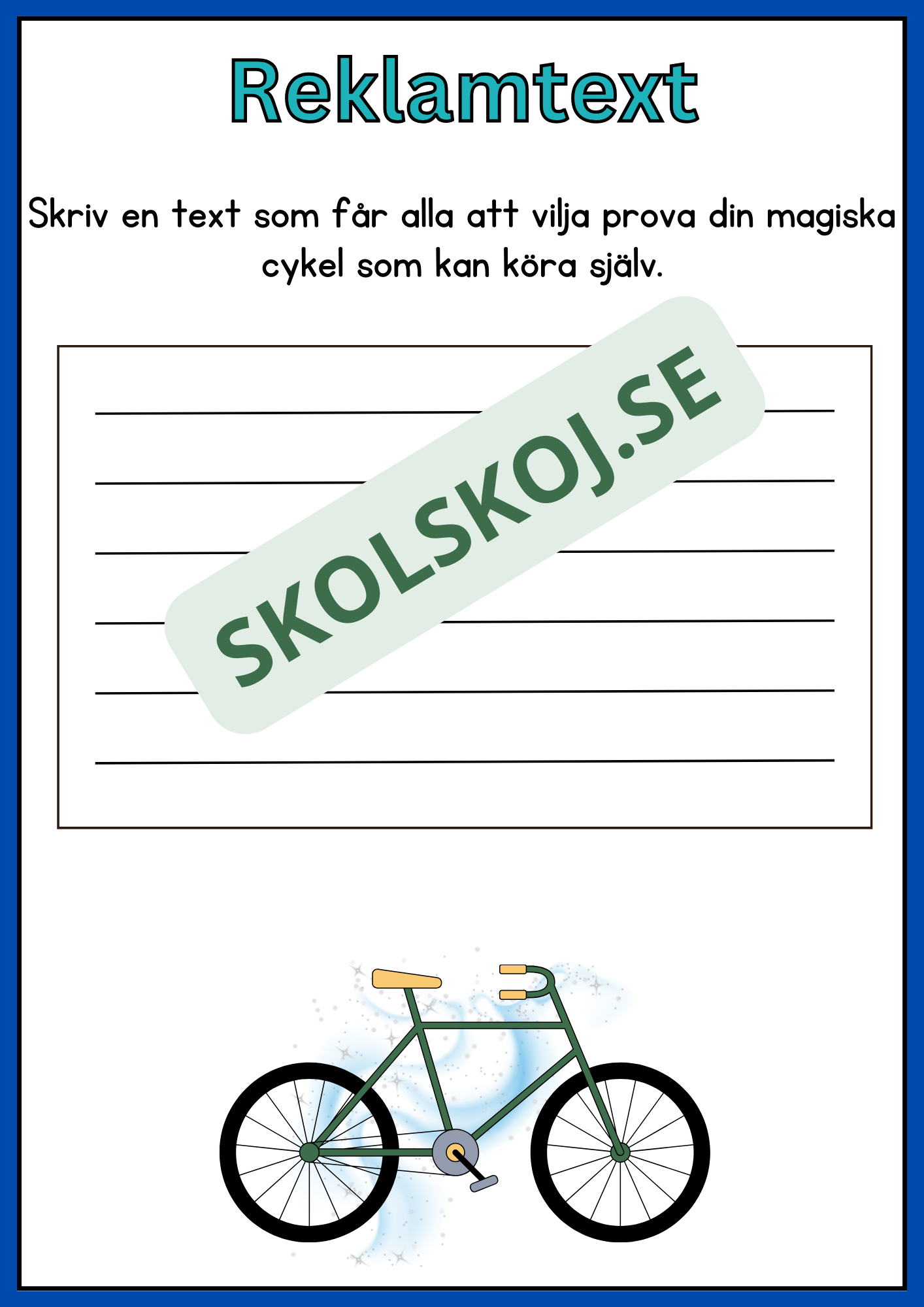 Reklamtext - Årskurs 2 - 3