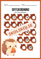 Sifferordning 1 - 20