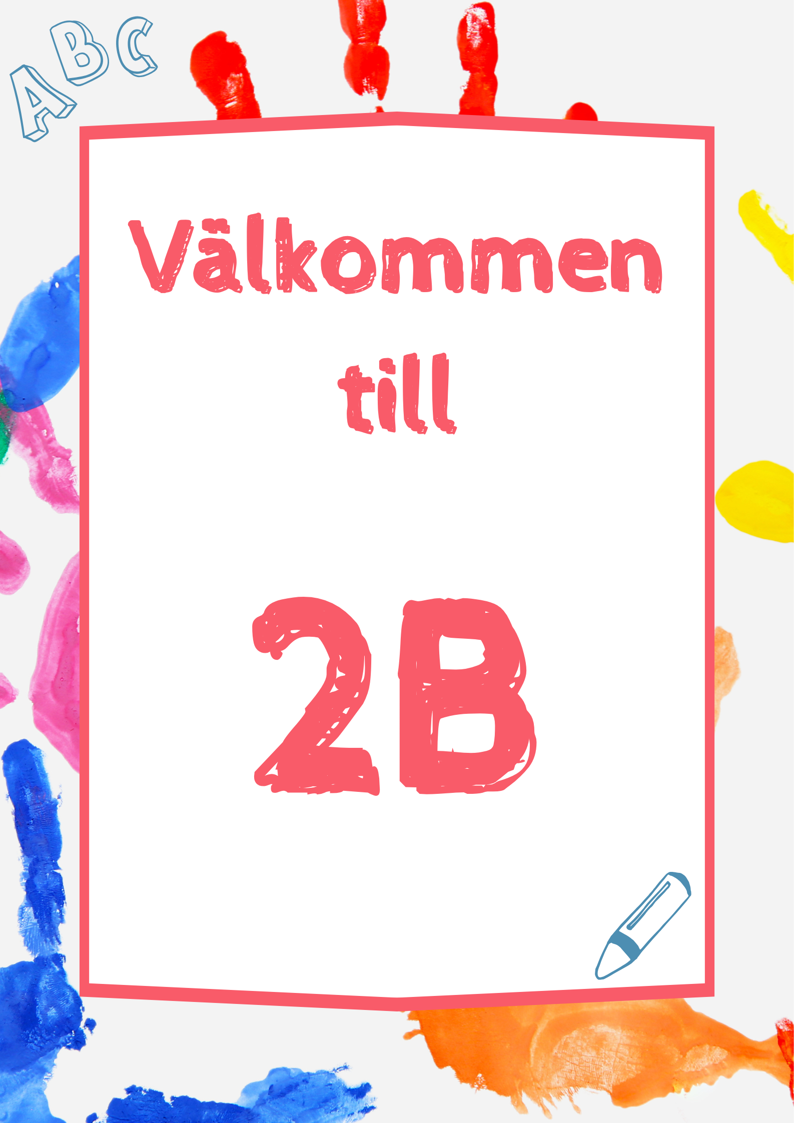 Skyltar till klassrummet- FK - ÅK 6 - A3 format