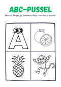 ABC-pussel - Hela alfabetet