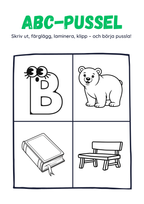ABC-pussel - Hela alfabetet