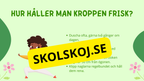 Kroppens delar - Presentation och arbetsblad