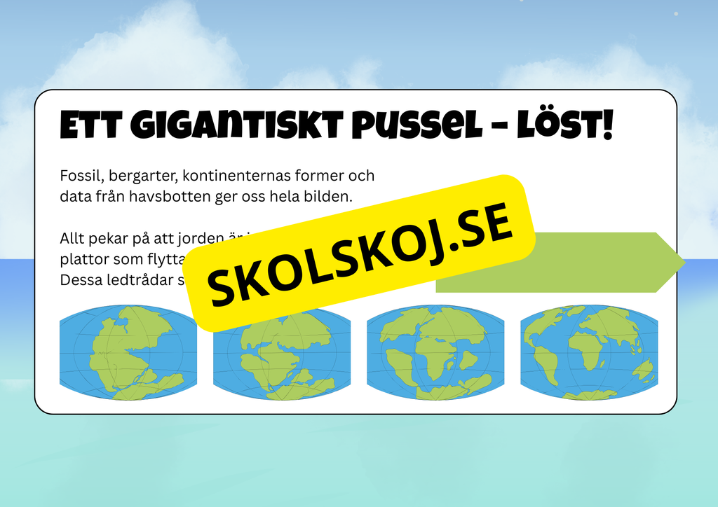Jorden - Ett gigantiskt pussel - Plattektonik