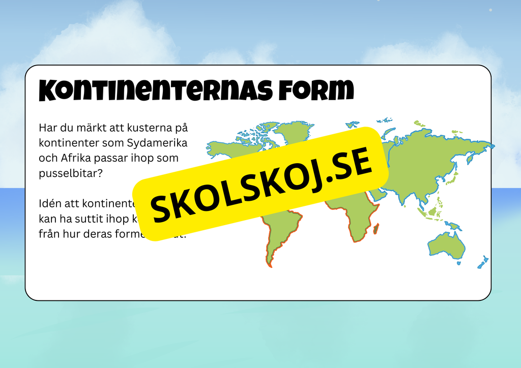 Jorden - Ett gigantiskt pussel - Plattektonik