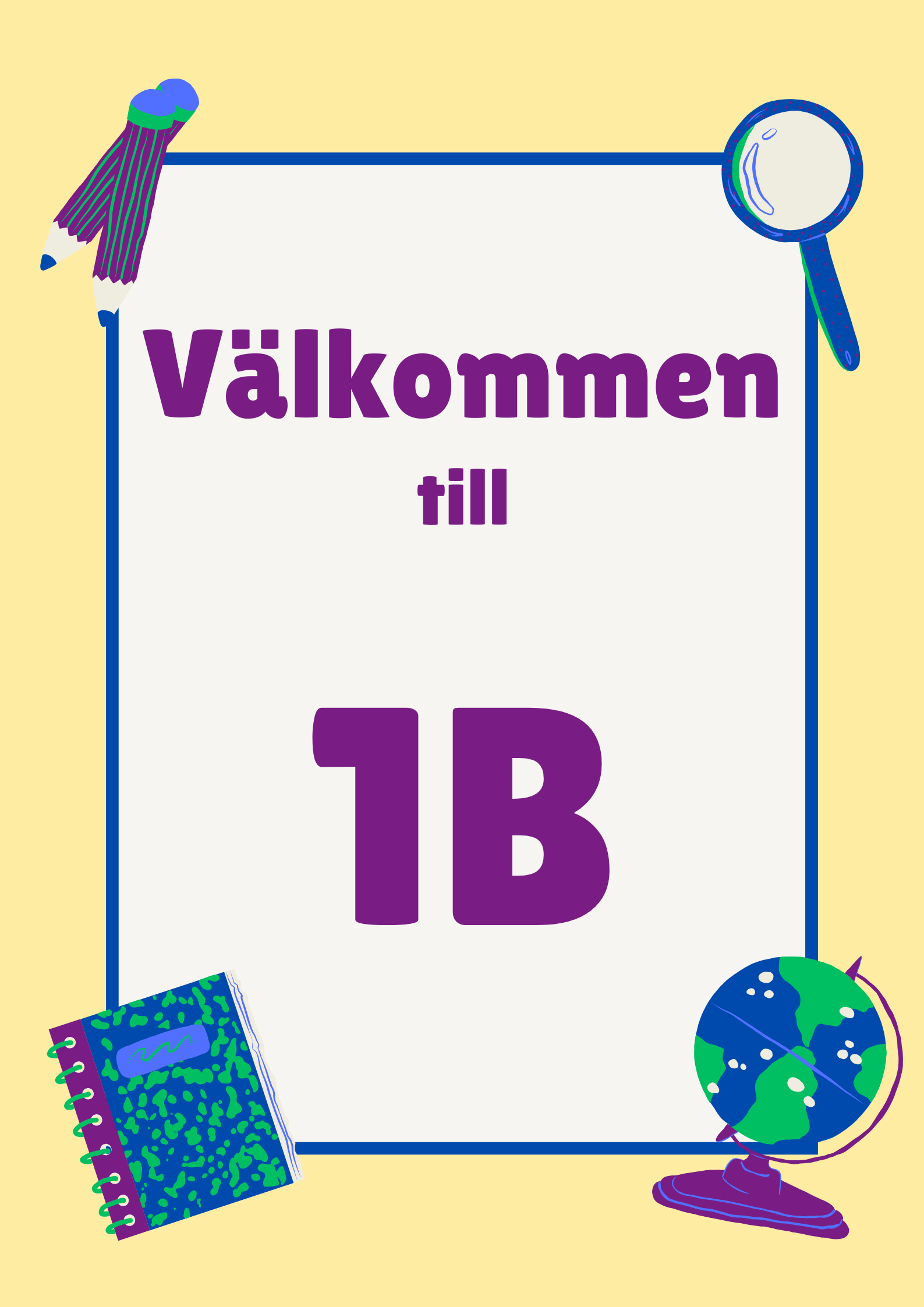 Klassrumsskyltar - FK - ÅK 6