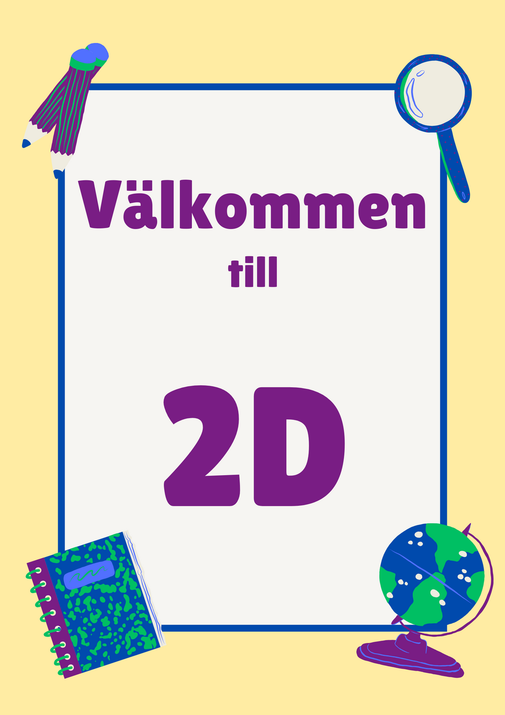 Klassrumsskyltar - FK - ÅK 6