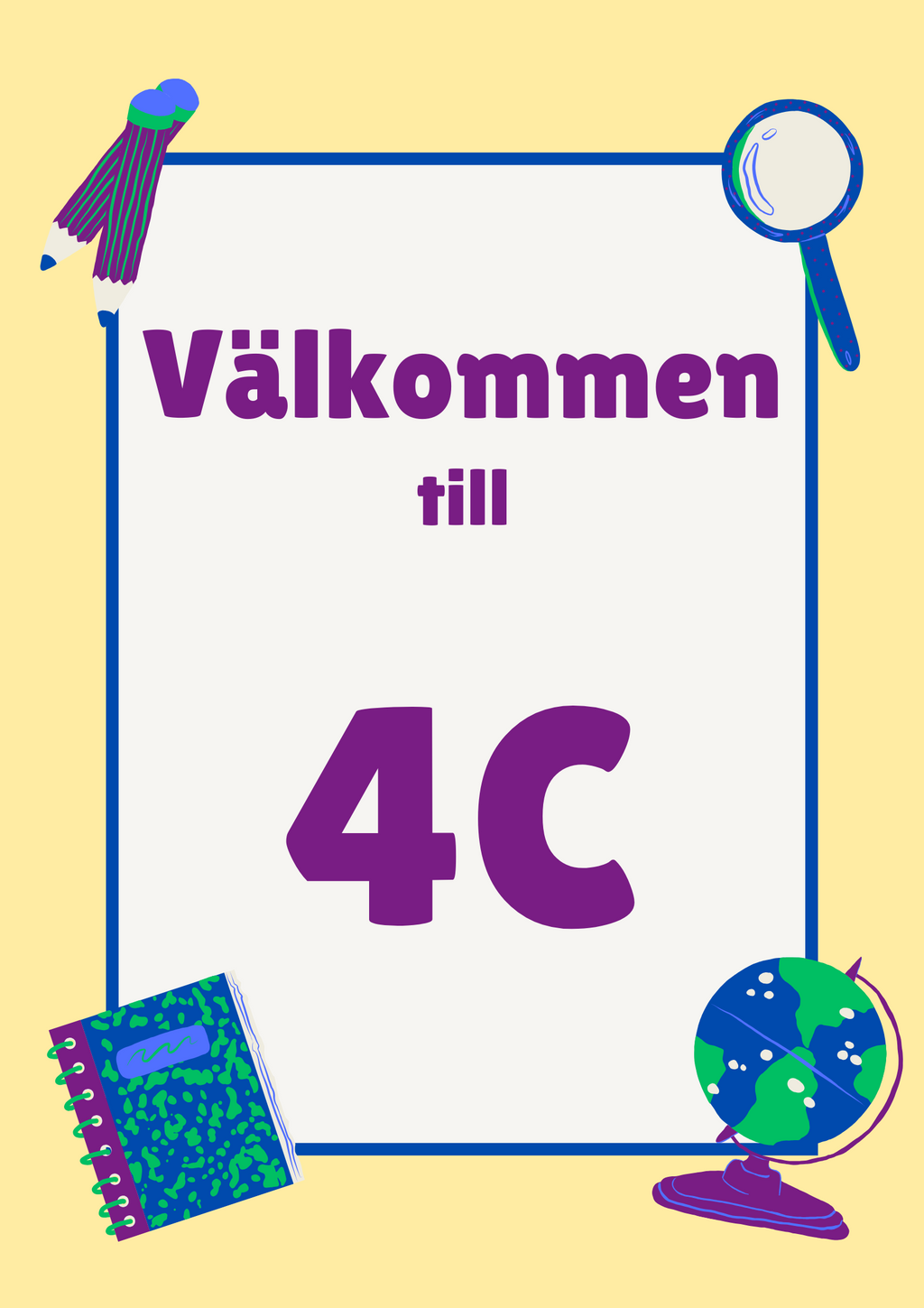 Klassrumsskyltar - FK - ÅK 6